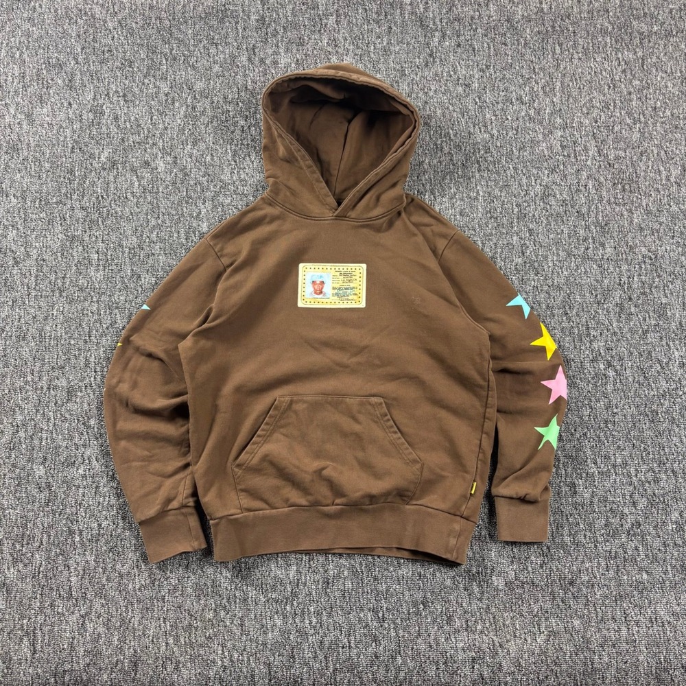 Golf Wang CMIYGL Tyler the Creator ID Card Graphic Brown Hoodie Unisex Small
